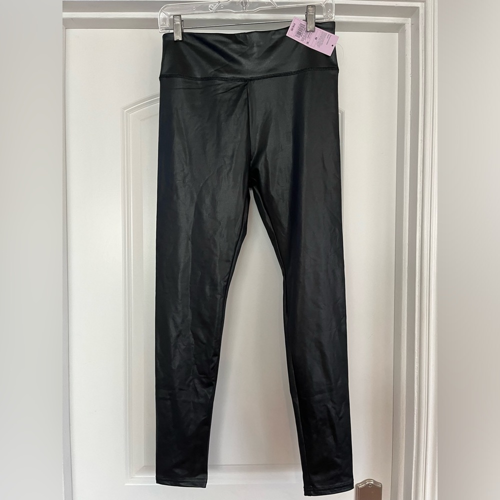 Faux leather leggings